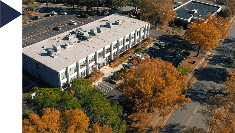 Overhead shot of our offices.